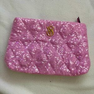 Small sparkly makeup bag